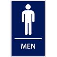 thumbnail image 1 of Men Restroom Sign Vinyl Decal Bumper Sticker, 1 of 3