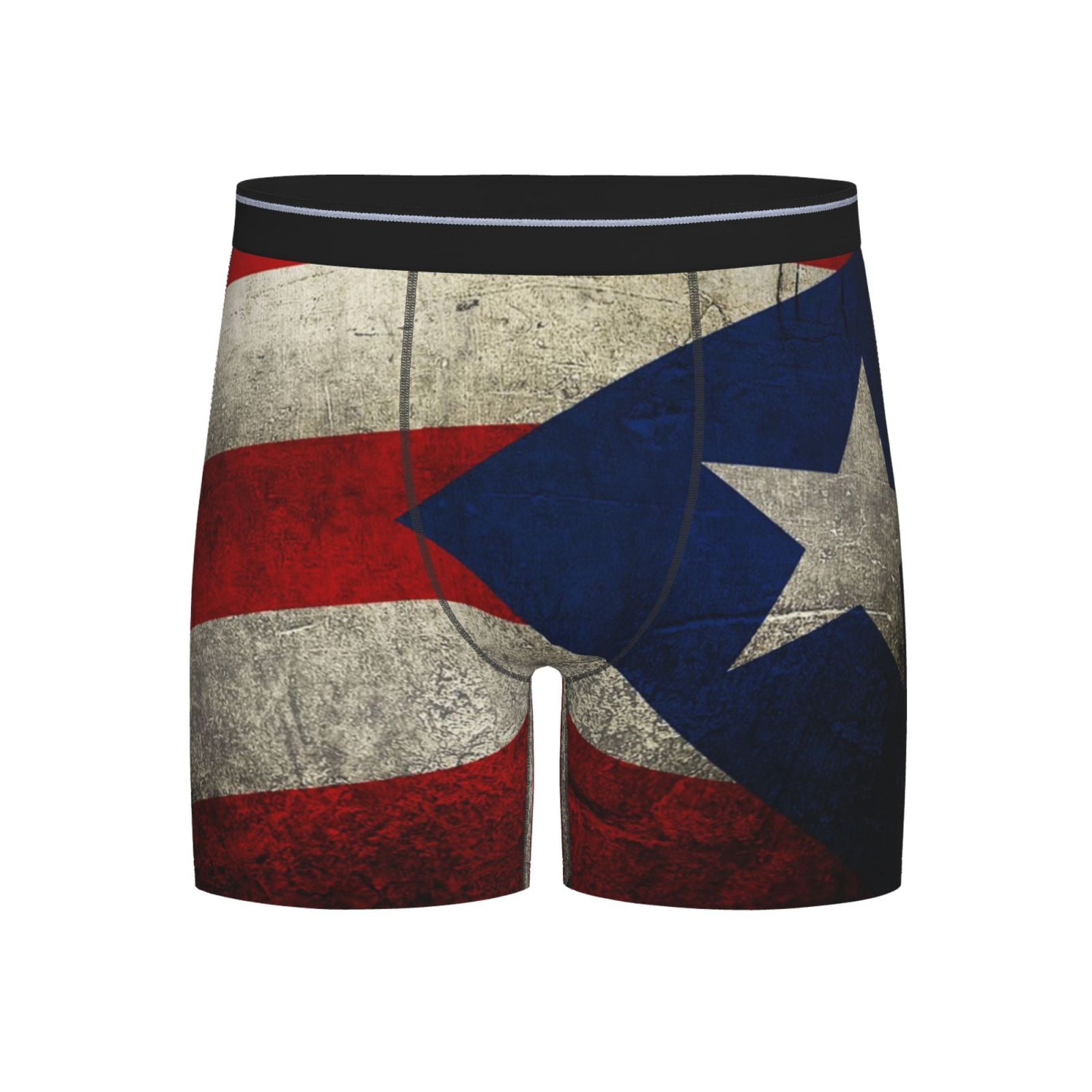 Men Retro Puerto-Rico-Flag Boxer Briefs Novelty Boxer Shorts Underwear ...