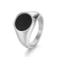 thumbnail image 1 of Men Ring Gold Tone Titanium Steel Polished Fashion Band Classic Style Durable Everyday Wear Sizes Six 7 8 9 10, 1 of 9