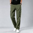 thumbnail image 1 of Men Ripstop Cargo Work Pants Tapered Breathable Multi Pocket Outdoor Utility Trousers S-XXL, 1 of 10