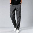 thumbnail image 1 of Men Ripstop Cargo Work Pants Tapered Breathable Multi Pocket Outdoor Utility Trousers S-XXL, 1 of 10