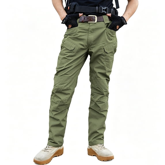 Men Ripstop Multi Utility Cargo Pants Stretch Tapered Breathable Multi Pocket Daily Pants S-XXL