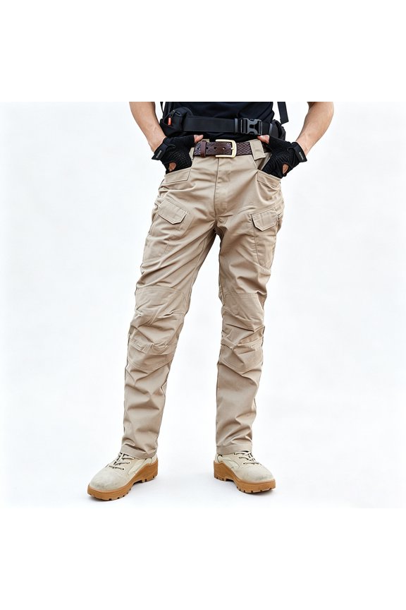 Men Ripstop Multi Utility Cargo Pants Stretch Tapered Breathable Multi Pocket Daily Pants S-XXL
