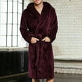 thumbnail image 1 of Men Robes Men Towel Waffle For Men Mens Soft Bath Robe Red Robes For, 1 of 4