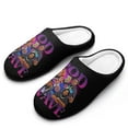 thumbnail image 1 of Men Rod Wave Slippers Non-Slip Fuzzy House Slippers Warm Soft Plush Winter House Shoes Indoor Outdoor Slip-On Shoes, 1 of 7