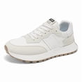 thumbnail image 2 of Men's Retro White Platform Sneakers - Non Slip Casual Walking Shoes for Men, 2 of 5