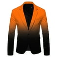 thumbnail image 1 of Men'S 3D Gradient Suit Jacket Printed Pocket Lapel Button Up Suit Jacket Suit Style One, 1 of 3