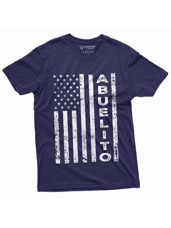 Men'S Abuelito Grandfather Grandpa Papa T-Shirt Abuelo Fathers Day Tee For Him (X-Large Navy Blue)