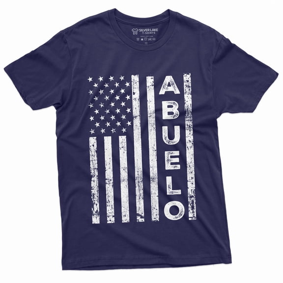 Men'S Abuelo Grandfather Grandpa Papa T-Shirt Abuelito Tee For Him Birthday Shirt (X-Large Navy Blue)