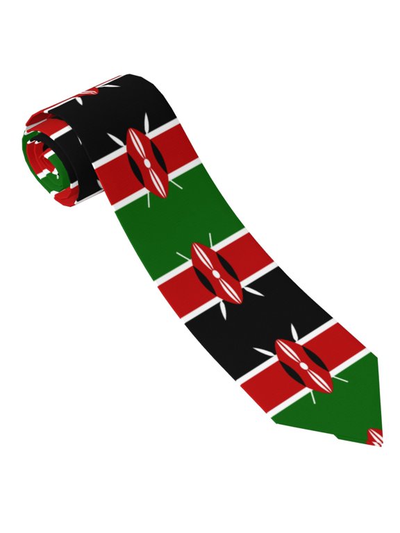 Men'S Africa Flag Of Kenya Fashion Business Wedding Neckties Ties