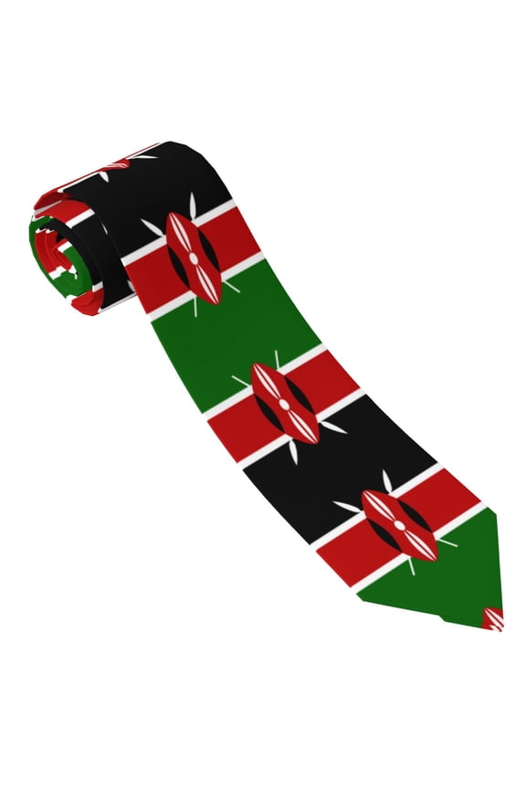 Men'S Africa Flag Of Kenya Fashion Business Wedding Neckties Ties