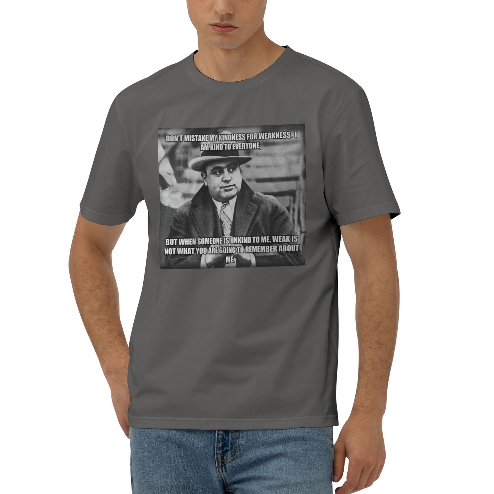 Men'S Al Capone Don'T Kindness For Weakness American Gangster Mob