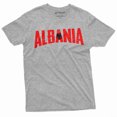thumbnail image 1 of Men'S Albania T-Shirt Albanian Coat Of Arms Flag T-Shirt Shqipëria Nation Country Tee (3X-Large Grey), 1 of 6