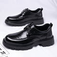 thumbnail image 1 of Men'S All-Season Low-Top Thick-Soled British Style Slip-On Loafers Faux Upper, Fabric Inner, Round Toe | Fashion Business Casual Shoes,, 1 of 10