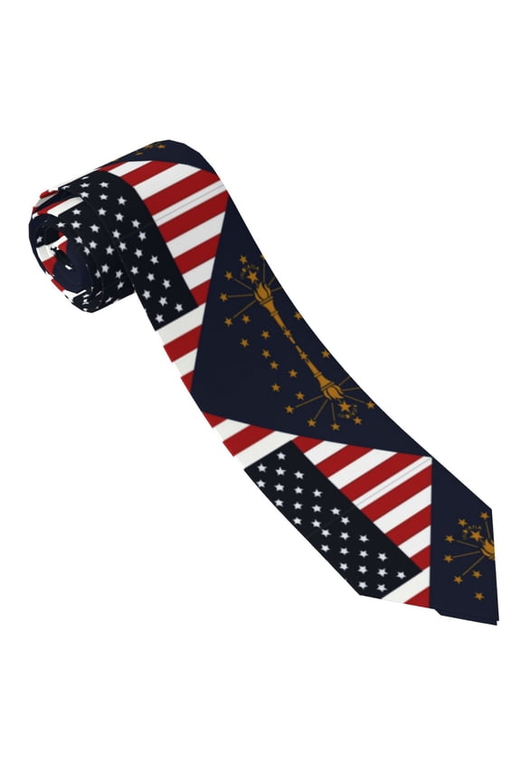 Men'S America Indiana Flag Fashion Business Wedding Neckties Ties