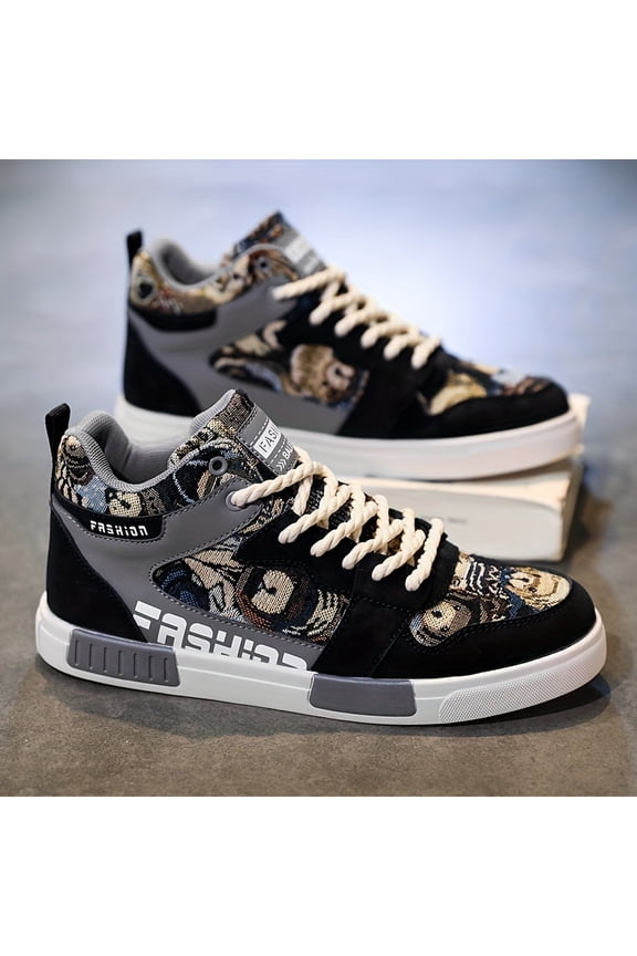 Men'S And Women'S Sizes Available Fashionable High-Top Sneakers: Perfect for Outdoor Adventures -