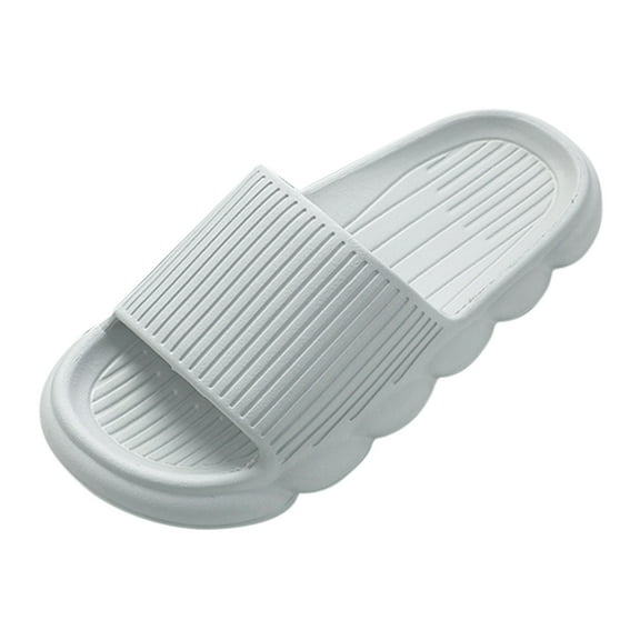 Men'S Anti-Skid Slide Slippers Men'S Summer Casual Flip Flops Fashion Four Seasons Men Slippers Indoor Home Quiet Bathroom Slipper Light Open Toe Comfortable Lightweight Indoor Slippers For Men