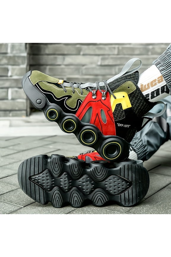 Men'S Athletic Footwear: Cozy, Airy, Enduring, Chic Casual Shoes for Men Sturdy, Basketball Footwear,  Stylish High-Top Sneakers,