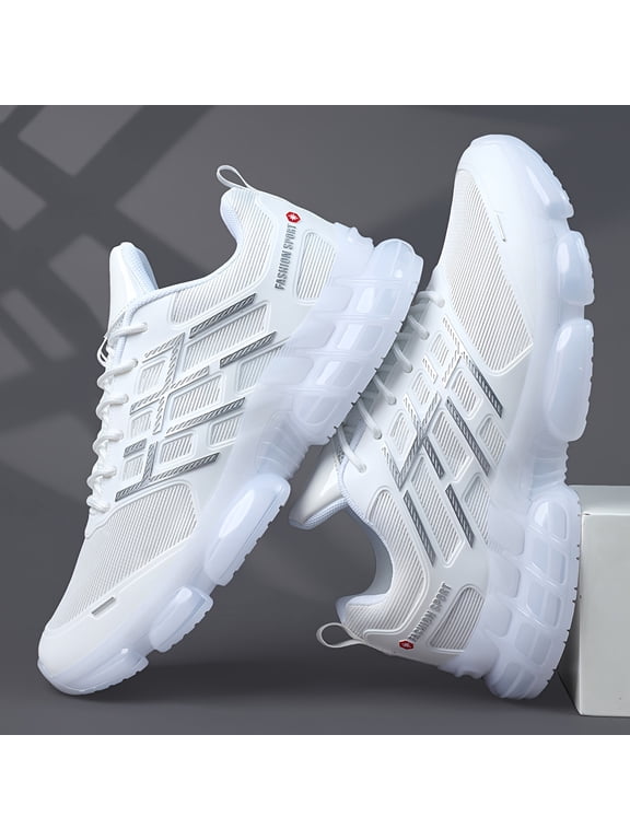 Men'S Athletic Shoes, Low-Top Casual Lace-Up Sneakers, Comfortable Footwear