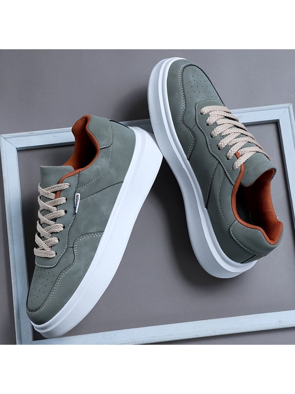 Men'S Athletic Shoes, Low-Top Casual Lace-Up Sneakers, Comfortable Footwear