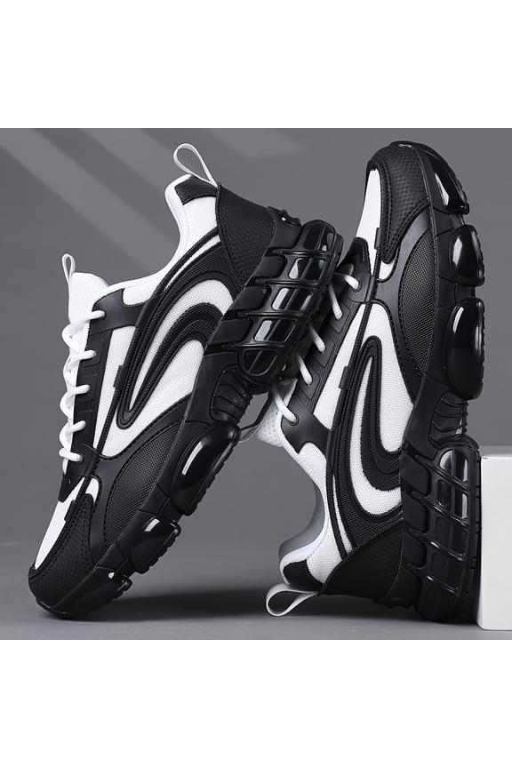 Men'S Athletic Shoes, Low-Top Casual Lace-Up Sneakers, Comfortable Lightweight Footwear