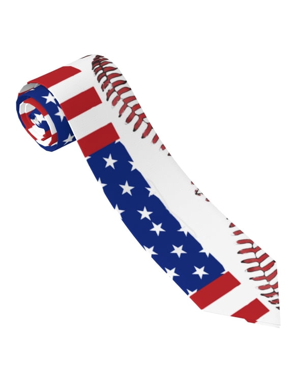 Men'S Baseball Lace Flag Fashion Business Wedding Neckties Ties