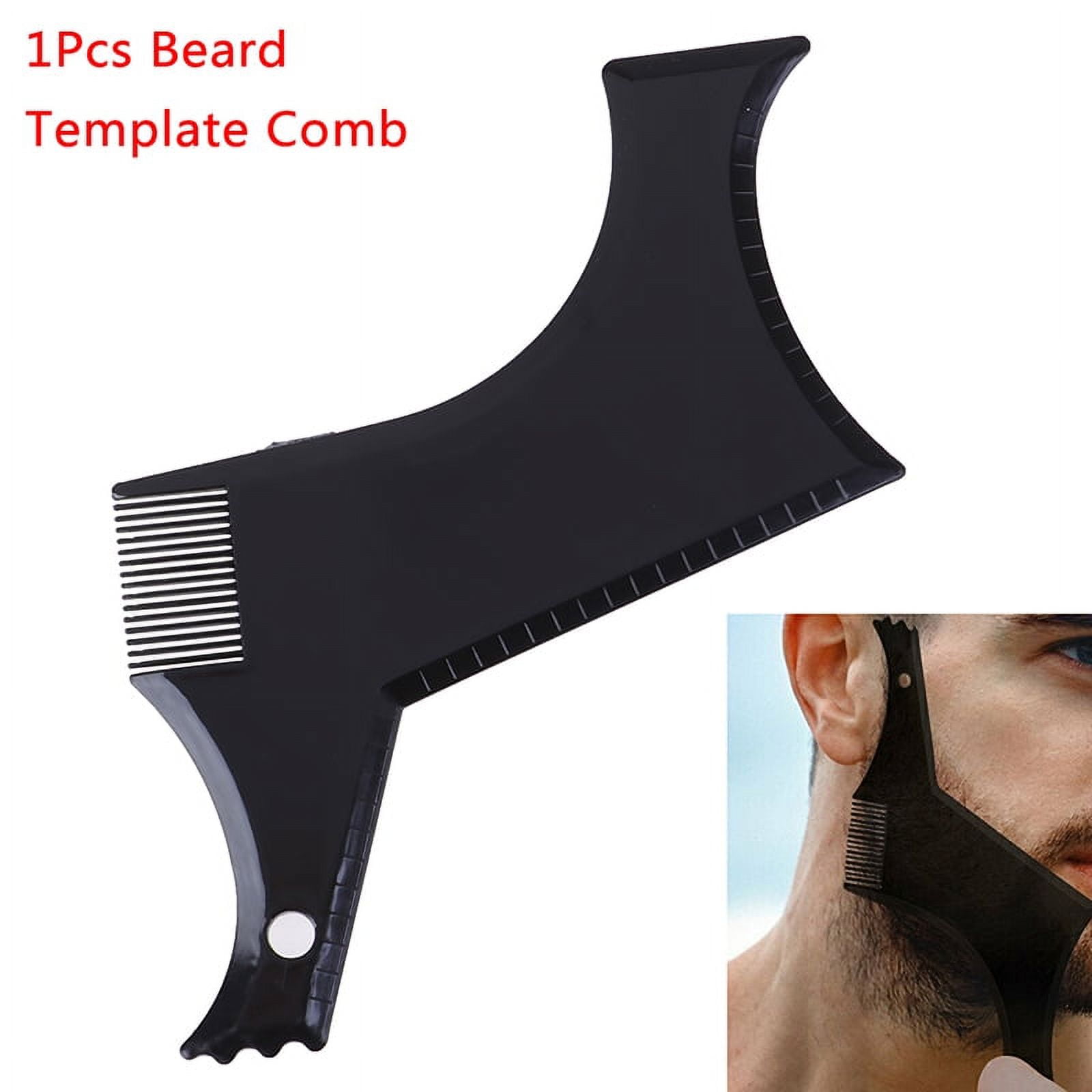Men'S Beard Combs Shaping Styling Trim Template Stencil Comb Beards Comb Tools