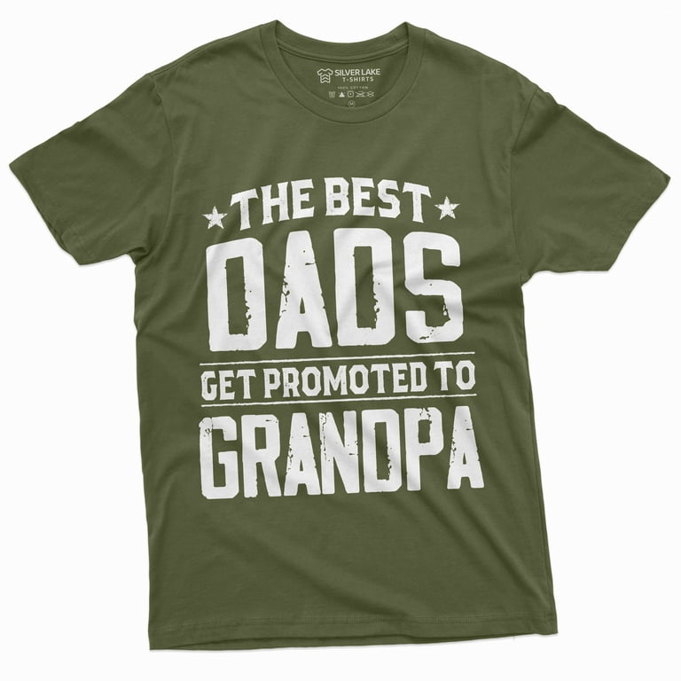 Mens World's Best Dad Grandpa Shirt Father Pregnancy Announcement