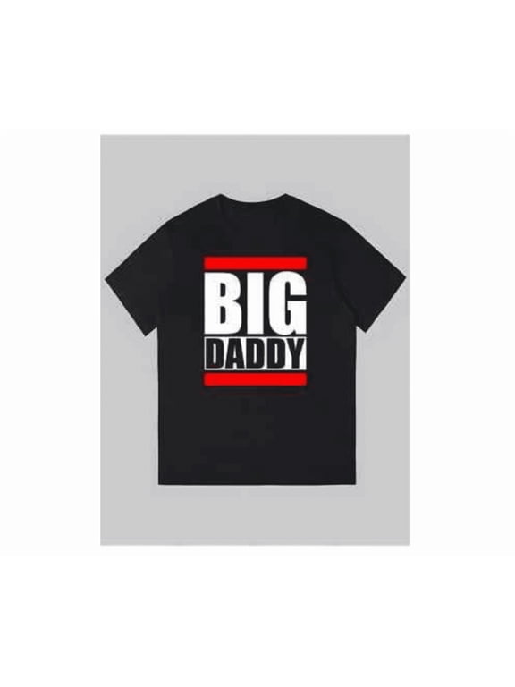 Men'S Big Daddy Graphic Print Cotton Shirt - With & Red Letter All Size S-5Xl