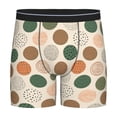 thumbnail image 1 of Men'S Boxer Briefs, Abstract Geometric Circles Pattern Soft And Breathable Mens Underwear Boxer Briefs With Widen Waist, 1 of 2