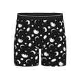 thumbnail image 1 of Men'S Boxer Briefs, Abstract Moon Pattern Soft And Breathable Mens Underwear Boxer Briefs With Widen Waist, 1 of 2