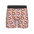 thumbnail image 1 of Men'S Boxer Briefs, Artistic Cartoon Cat Footprints Soft And Breathable Mens Underwear Boxer Briefs With Widen Waist, 1 of 2