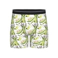 thumbnail image 1 of Men'S Boxer Briefs, Avocado Asparagus Soft And Breathable Mens Underwear Boxer Briefs With Widen Waist, 1 of 2