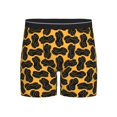 thumbnail image 1 of Men'S Boxer Briefs, Bike Chains Pattern Black Soft And Breathable Mens Underwear Boxer Briefs With Widen Waist, 1 of 2