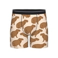 thumbnail image 1 of Men'S Boxer Briefs, Brown Capybara Soft And Breathable Mens Underwear Boxer Briefs With Widen Waist, 1 of 2