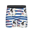 thumbnail image 1 of Men'S Boxer Briefs, Bulldog Friend Soft And Breathable Mens Underwear Boxer Briefs With Widen Waist, 1 of 2