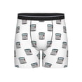 thumbnail image 1 of Men'S Boxer Briefs, Calculator Print Soft And Breathable Mens Underwear Boxer Briefs With Widen Waist, 1 of 2