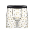 thumbnail image 1 of Men'S Boxer Briefs, Cartoon Line Cat Fish Bone Soft And Breathable Mens Underwear Boxer Briefs With Widen Waist, 1 of 2