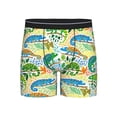 thumbnail image 1 of Men'S Boxer Briefs, Colorful Chameleon Plant Soft And Breathable Mens Underwear Boxer Briefs With Widen Waist, 1 of 2