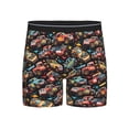 thumbnail image 1 of Men'S Boxer Briefs, Colorful Off Road Racing Soft And Breathable Mens Underwear Boxer Briefs With Widen Waist, 1 of 2