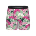 thumbnail image 1 of Men'S Boxer Briefs, Colorful Orchids Flowers Soft And Breathable Mens Underwear Boxer Briefs With Widen Waist, 1 of 2