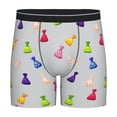thumbnail image 1 of Men'S Boxer Briefs, Colourful Chocolate Candy Print Soft And Breathable Mens Underwear Boxer Briefs With Widen Waist, 1 of 2