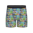 thumbnail image 1 of Men'S Boxer Briefs, Construction Machinery Soft And Breathable Mens Underwear Boxer Briefs With Widen Waist, 1 of 2