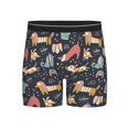 thumbnail image 1 of Men'S Boxer Briefs, Cute Dog Cartoon Puppy Soft And Breathable Mens Underwear Boxer Briefs With Widen Waist, 1 of 2