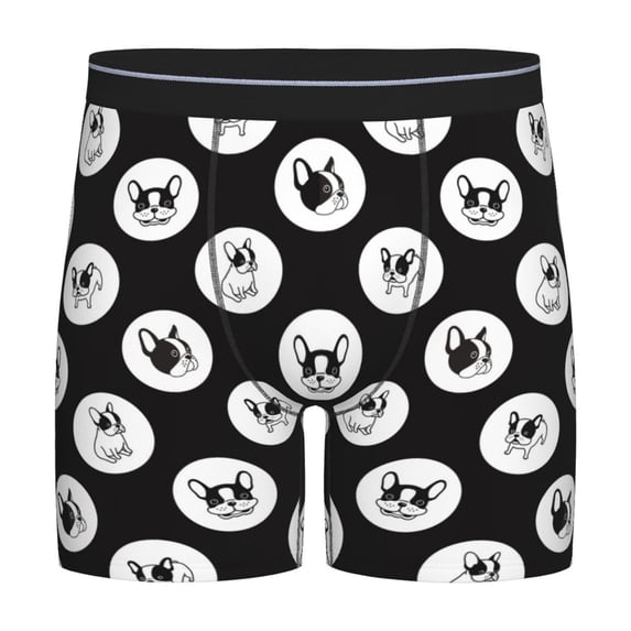 Men'S Boxer Briefs, Cute French Bulldog Funny Soft And Breathable Mens Underwear Boxer Briefs With Widen Waist