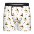 thumbnail image 1 of Men'S Boxer Briefs, Cute French Bulldog Tulip Soft And Breathable Mens Underwear Boxer Briefs With Widen Waist, 1 of 2