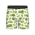 thumbnail image 1 of Men'S Boxer Briefs, Cute Fresh Limes Soft And Breathable Mens Underwear Boxer Briefs With Widen Waist, 1 of 2