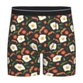 thumbnail image 1 of Men'S Boxer Briefs, Cute Fried Egg Vegetable Soft And Breathable Mens Underwear Boxer Briefs With Widen Waist, 1 of 2