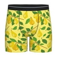 thumbnail image 1 of Men'S Boxer Briefs, Cute Gold Yellow Pear Leaves Soft And Breathable Mens Underwear Boxer Briefs With Widen Waist, 1 of 2