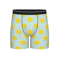 thumbnail image 1 of Men'S Boxer Briefs, Cute Lemon Bubble Soft And Breathable Mens Underwear Boxer Briefs With Widen Waist, 1 of 2